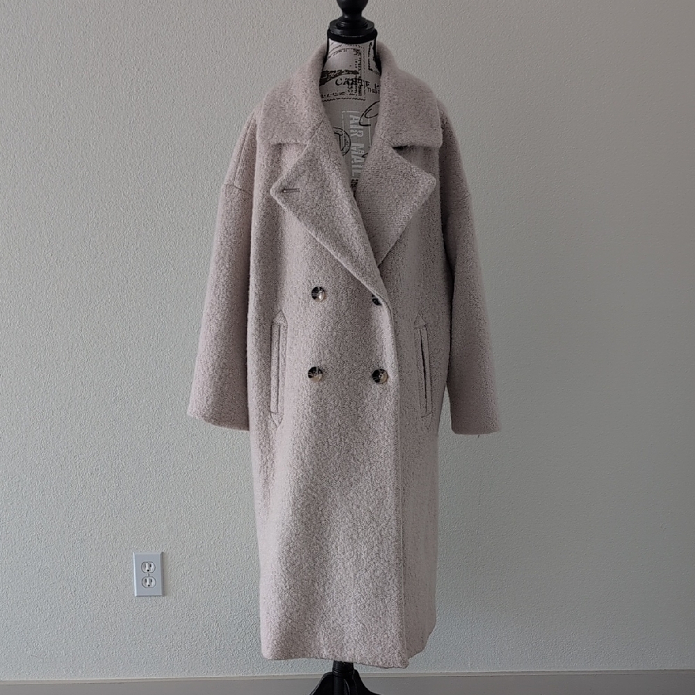 Anthropologie Cream Teddy Jacket